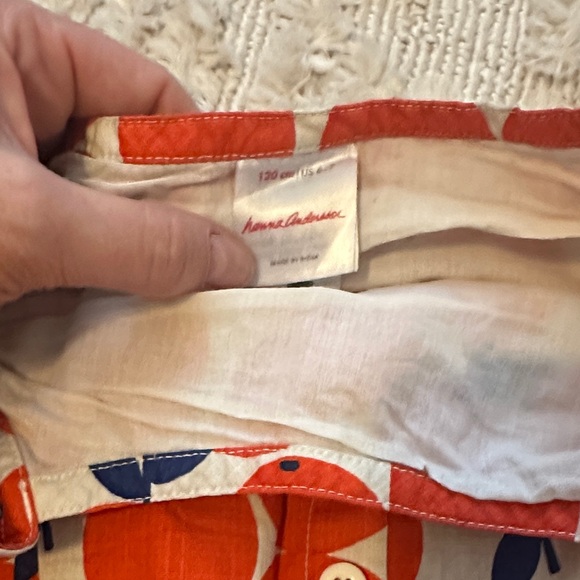 Hanna Andersson Orange and Blue Kids Dress - Picture 2 of 3